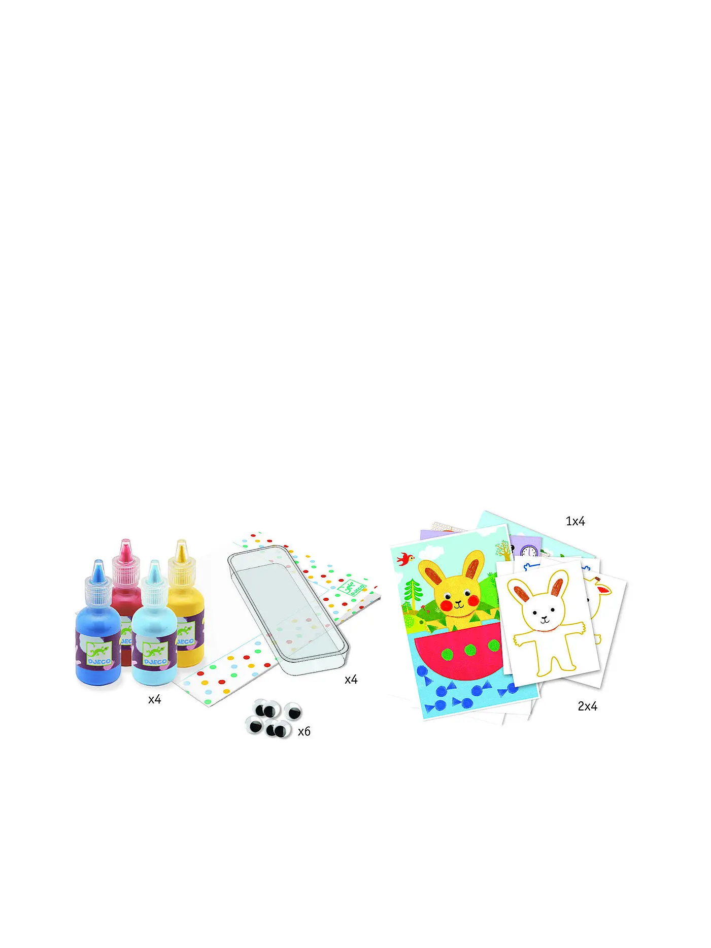 DJECO | Malset - Sponge Painting - Cudly Toy Adventures | 